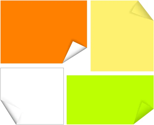 Malé barevné papíry — Stockový vektor