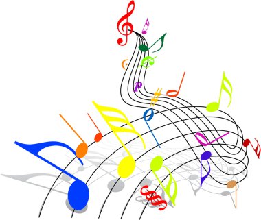 Music theme clipart