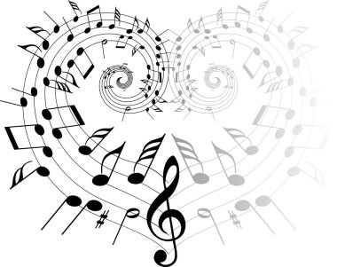 Music theme clipart