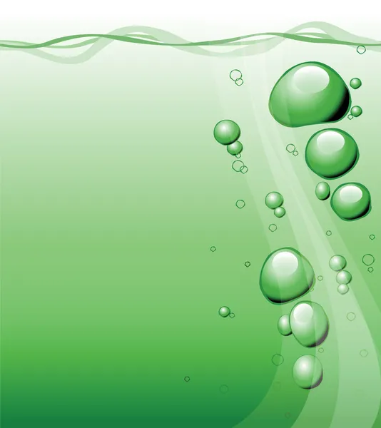 Bubbles under water — Stock Vector