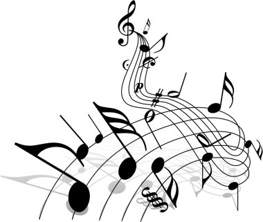 Music theme clipart