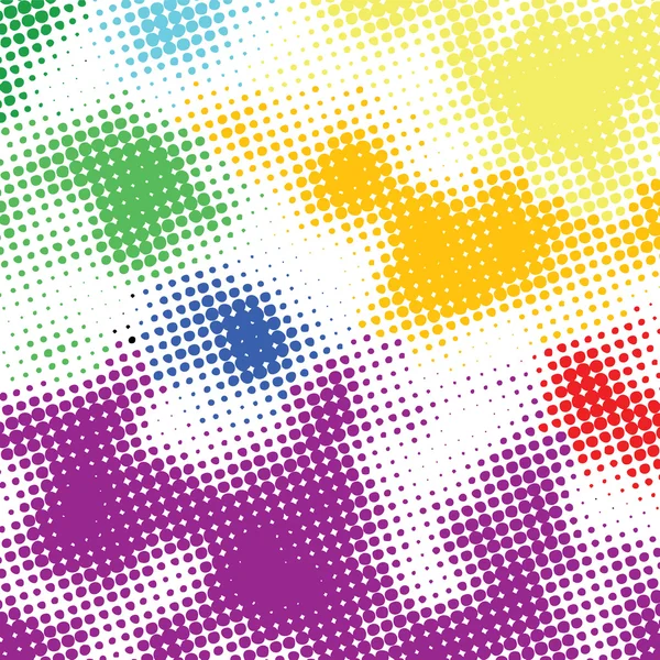 Random halftone colorful background — Stock Vector