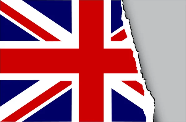 Grunge flag of United Kingdom — Stock Vector