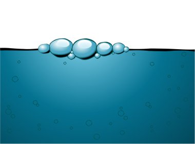 Blue bubbles background clipart