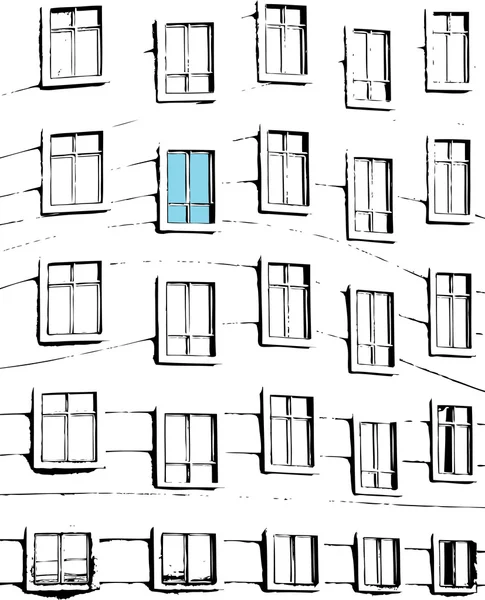 Fenêtres abstraites — Image vectorielle
