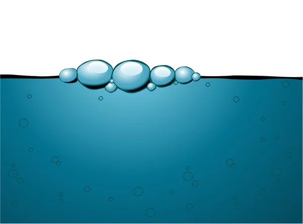 Blue bubbles background — Stock Vector