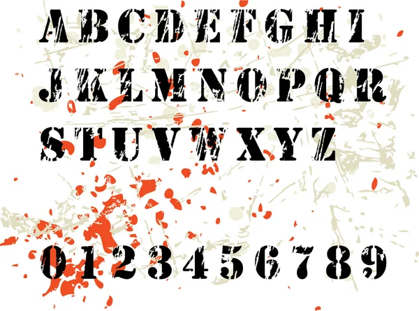Alphabet grunge — Image vectorielle