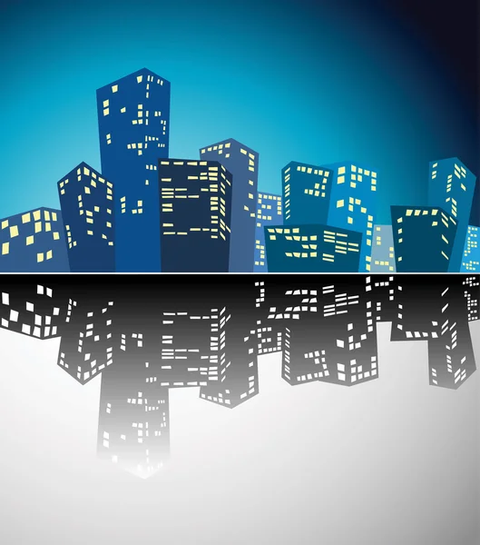 Silhouette of the city — Stock Vector
