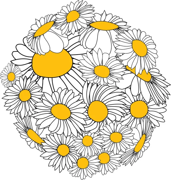 Virág gömb — Stock Vector