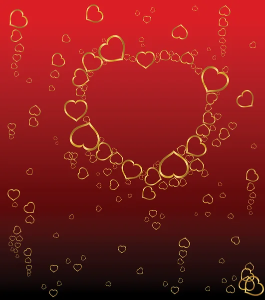 Stock vector Valentines background with hearts