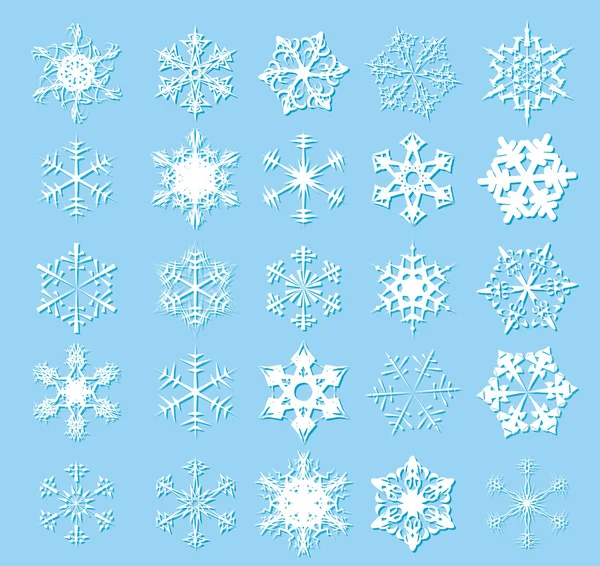Білий сніжинки — стоковий вектор