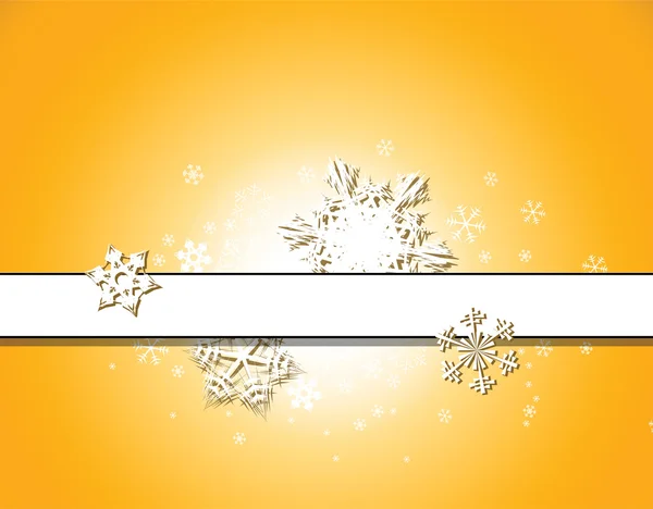 Fond de Noël avec flocons de neige — Image vectorielle