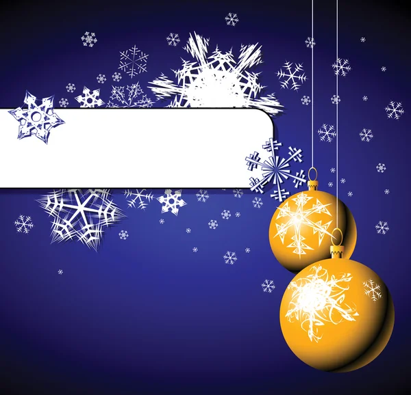 Jullökar med snöflingor — Stock vektor