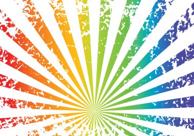Grunge rainbow background clipart