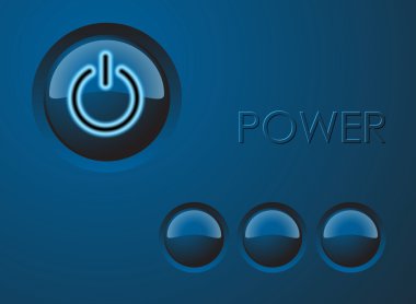 Power button illustration clipart