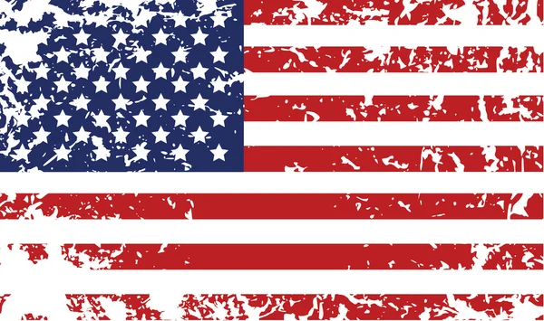 Grunge Drapeau des États-Unis — Image vectorielle