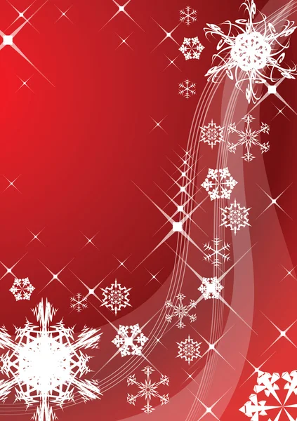 有雪花的圣诞背景 — 图库矢量图片