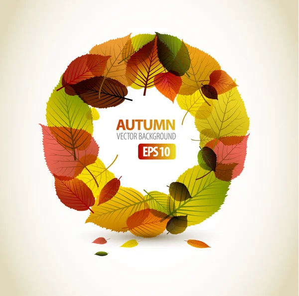 Höstens abstrakt floral bakgrund — Stock vektor