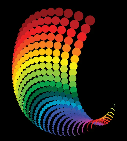 Pontos abstratos do arco-íris — Vetor de Stock