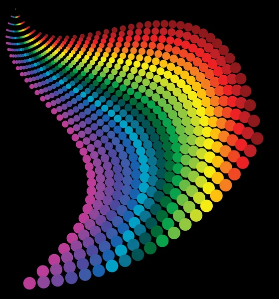 Abstrakt rainbow prickar — Stock vektor