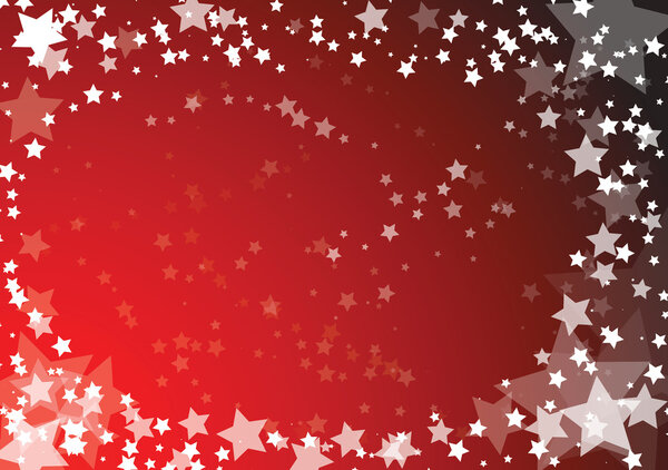 Векторная рождественская открытка со звездами
