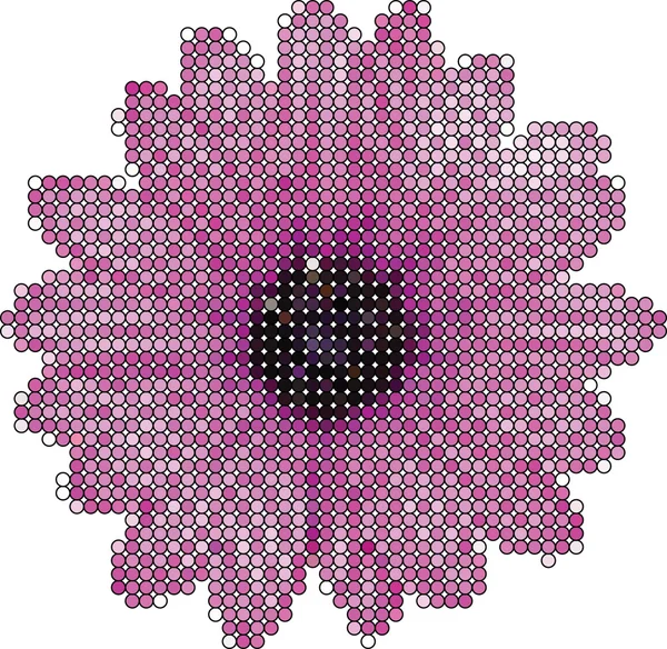 Kukka valmistettu ympyröistä — vektorikuva