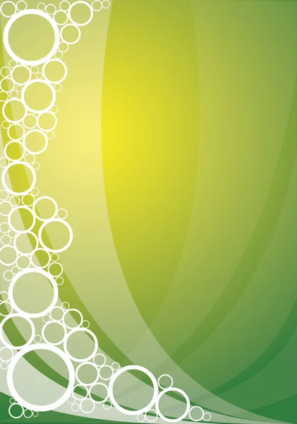 Φόντο πράσινο φυσαλίδες — Διανυσματικό Αρχείο