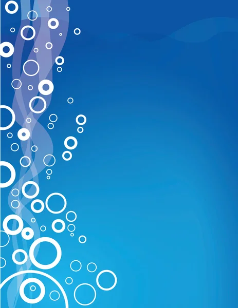 Burbujas bajo el agua — Vector de stock