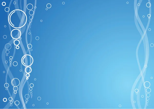 Bubblor i vatten — Stock vektor