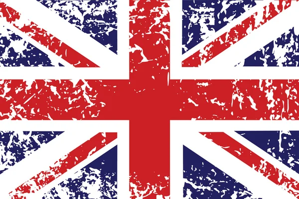 Гранж-флаг Великобритании — стоковый вектор