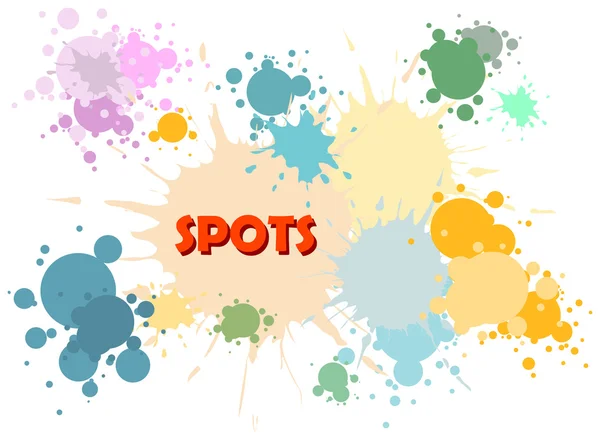 Vector color spots background — Stock Vector