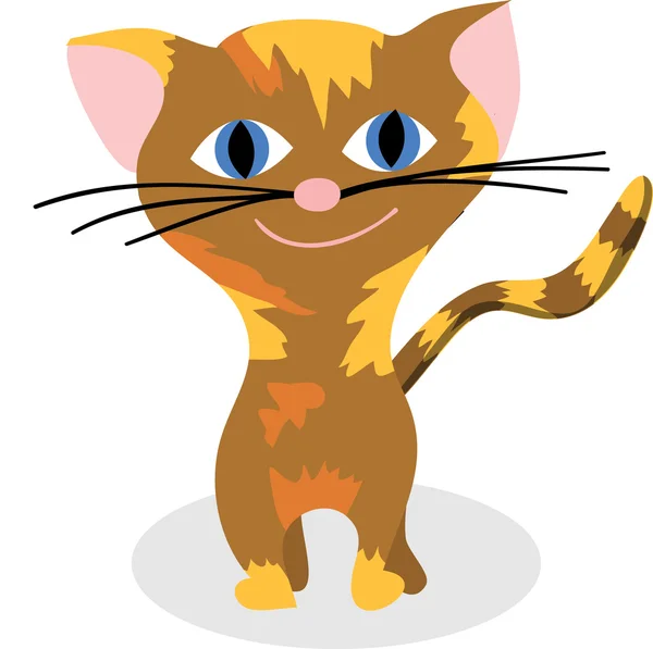 Frumos pisicuta — Vector de stoc