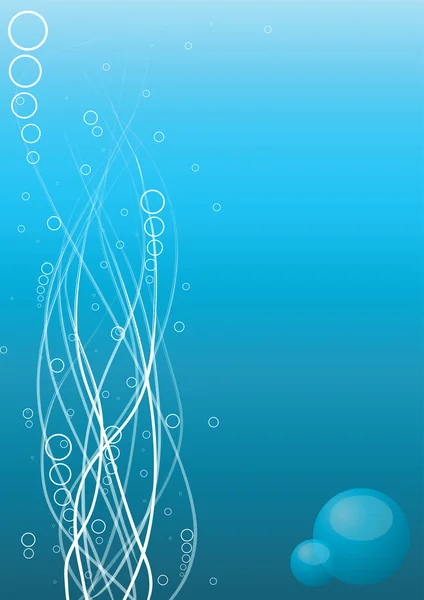 Пузырьки под водой — стоковый вектор