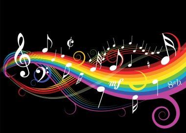 Music theme clipart