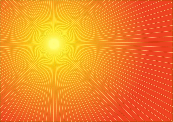 The hot summer sun — Stock Vector