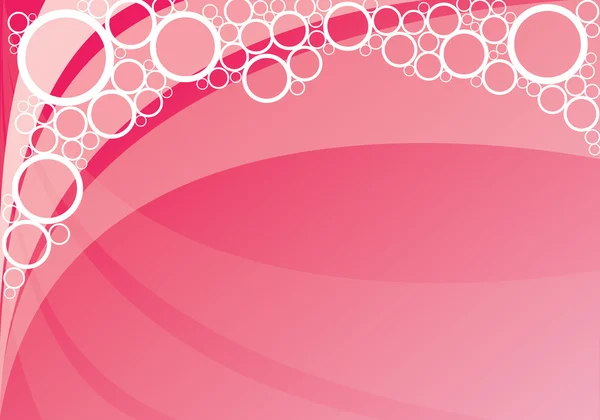 Fond de bulles roses — Image vectorielle