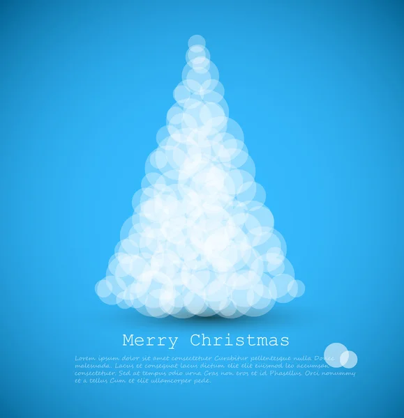 抽象的なクリスマス ツリーとベクトル現代カード — ストックベクタ
