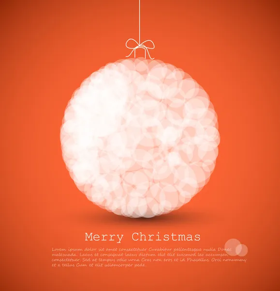Векторна сучасна листівка з абстрактним різдвяним прикрасою — стоковий вектор