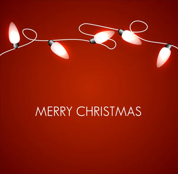 Fond de Noël vectoriel avec lumières blanches — Image vectorielle