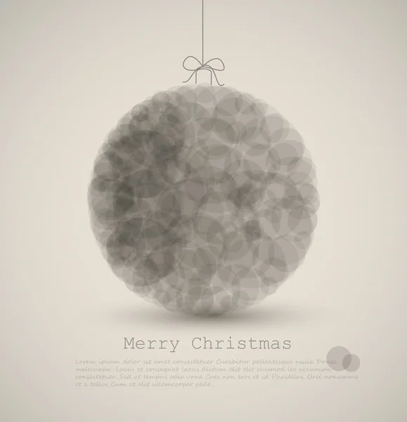 Векторная современная открытка с абстрактным оформлением Рождества — стоковый вектор