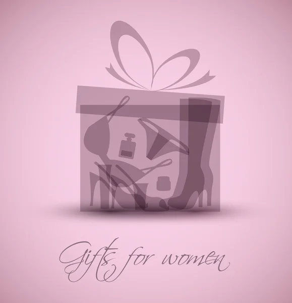 Geschenke für Frauen — Stockvektor