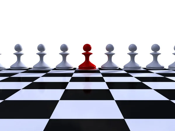 Chess. Conception of leadership — Stock Photo, Image