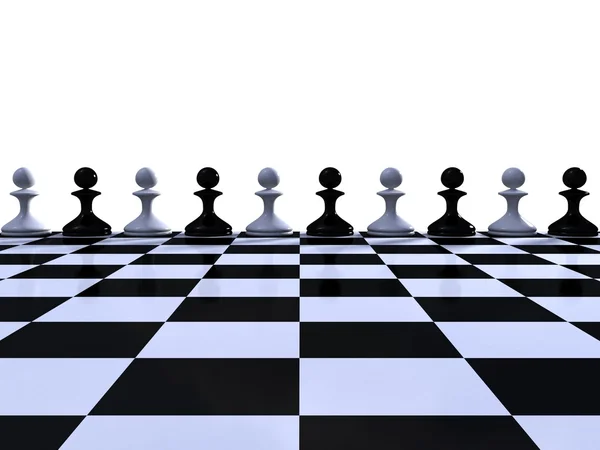 Šachy. koncepce vedení — Stock fotografie