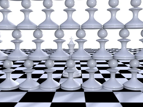 Xadrez. Concepção de liderança — Fotografia de Stock