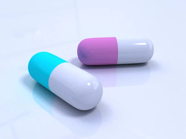 Pills capsules macro studio shot — Stock Photo, Image