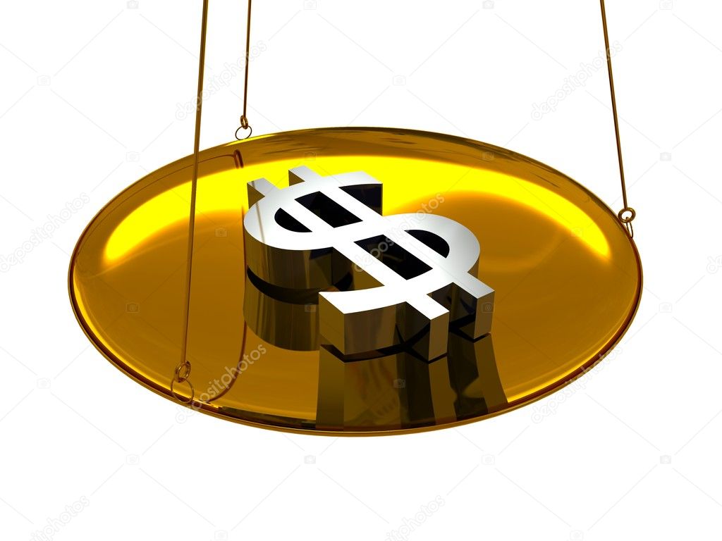 The dollar sign in the balance