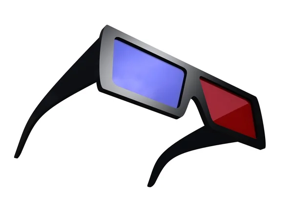 Occhiali 3d isolati — Foto Stock