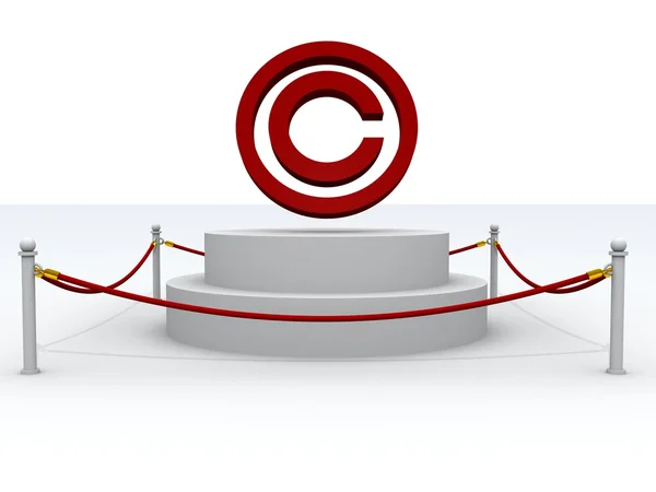 Signo de direitos autorais — Fotografia de Stock