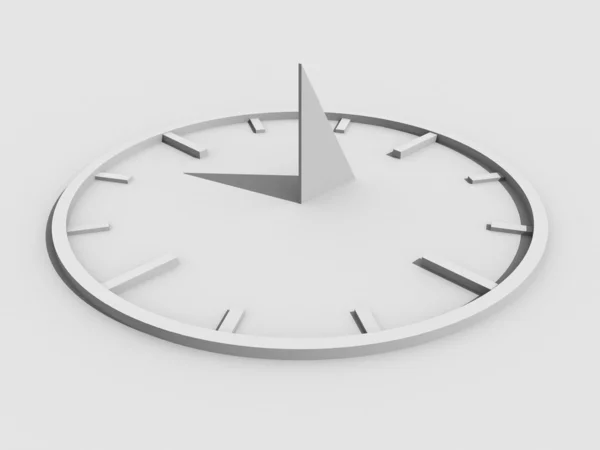Biały antyczny zegar tim — Zdjęcie stockowe