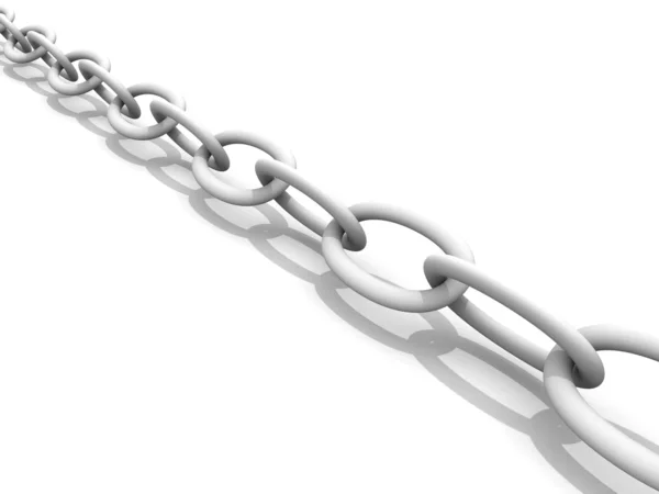 Chain on white background — Stock Photo, Image